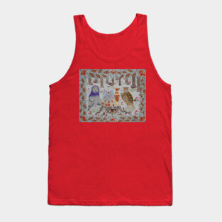 Owl Tea Party Tank Top