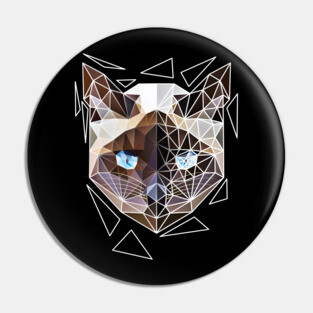 Siamese cat geometry Pin
