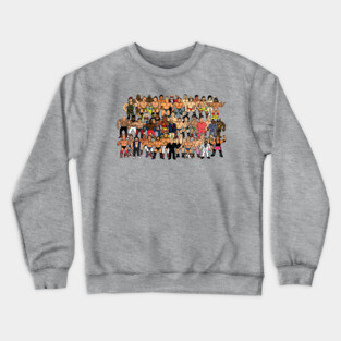 85-86 wrestling roster Crewneck Sweatshirt