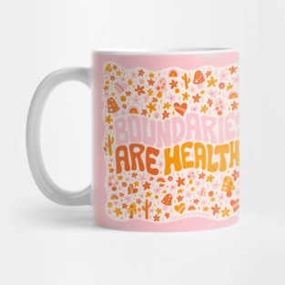 Boundaries Are Healthy Mug
