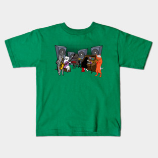 Rocking Cat Jazz Band Kids T-Shirt