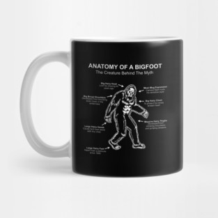 Funny Anatomy of Bigfoot Mug