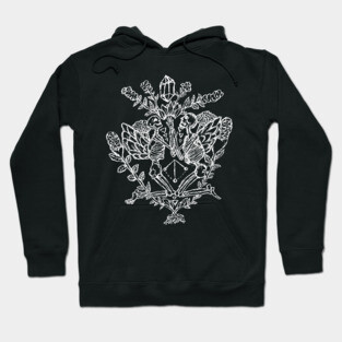Kneeling Skeleton Goth Memento Mori Garden Of Sin Hoodie