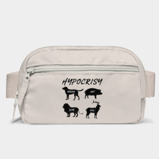'Hypocrisy' Funny Vegan Vegetarian Bag