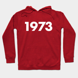 1973 Year Retro Vintage Typography Hoodie