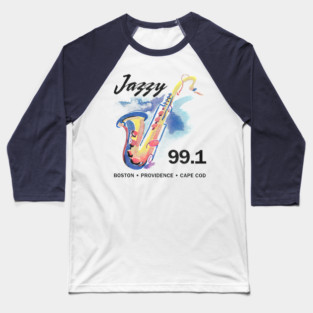 Jazzy 99.1 / 80s Jazz Radio Station Baseball T-Shirt