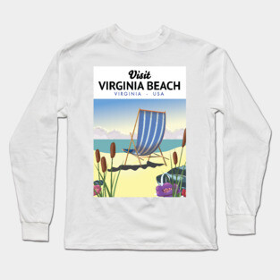 Virginia Beach Virginia USA travel poster Long Sleeve T-Shirt