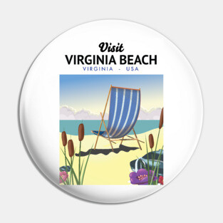 Virginia Beach Virginia USA travel poster Pin