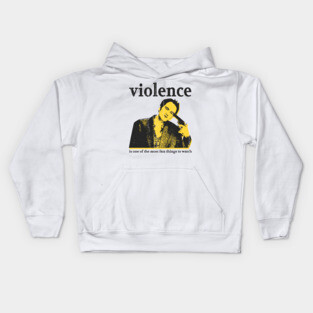 i choose violence quentin tarantino quote Kids Hoodie