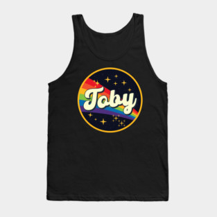 Toby // Rainbow In Space Vintage Style Tank Top