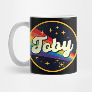 Toby // Rainbow In Space Vintage Style Mug