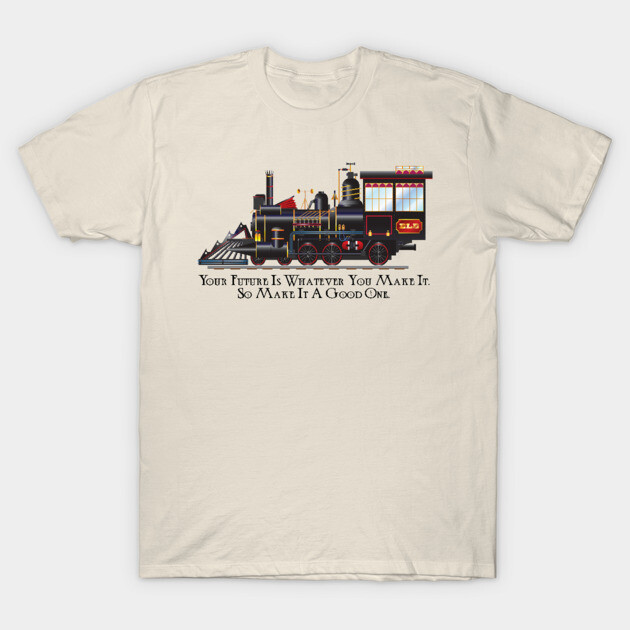 E.L.B. Limited - The Back to the Future 3 Train T-Shirt by Cartarsauce Threads 