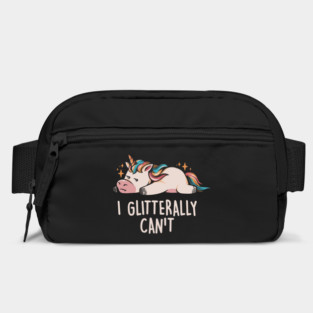 Glitterally Can't - Lazy Funny Unicorn Gift Bag