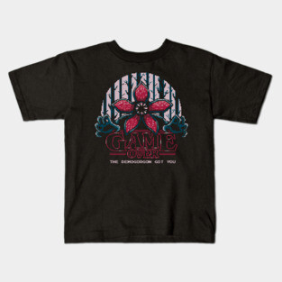 Demogorgon game over - Stranger things - Retro gaming pixel Kids T-Shirt