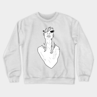 DRAG white Crewneck Sweatshirt
