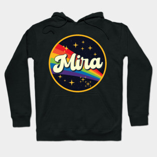 Mira // Rainbow In Space Vintage Style Hoodie
