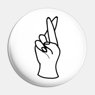 Fingers Crossed Pin
