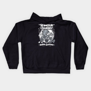 Horror Harmonies - Vintage Cartoon Seymour - Rubber Hose Style Kids Hoodie