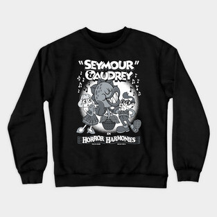 Horror Harmonies - Vintage Cartoon Seymour - Rubber Hose Style Crewneck Sweatshirt