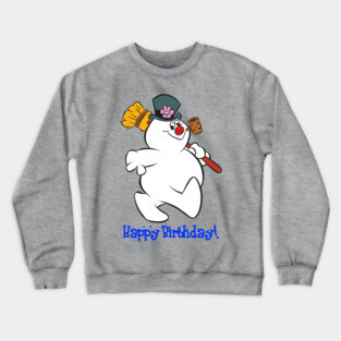 Frosty Happy Birthday! Crewneck Sweatshirt