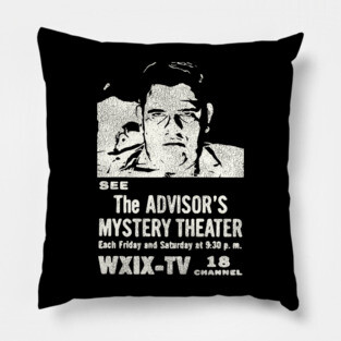 The Advisor Mystery Theater Horror Host WXIX Milwaukee Pillow