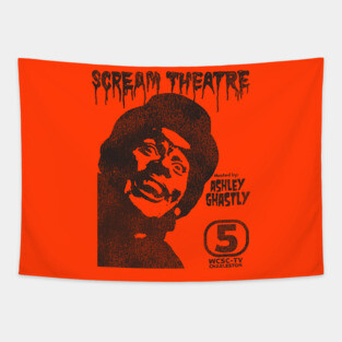 Ashley Ghastly Scream Theatre Horror Host WCSC Tapestry