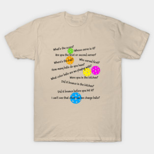 Senior Pickleball Chaos T-Shirt