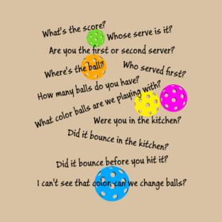 Senior Pickleball Chaos T-Shirt