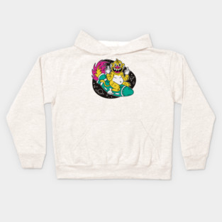 Monkey On Space Rocket Kids Hoodie