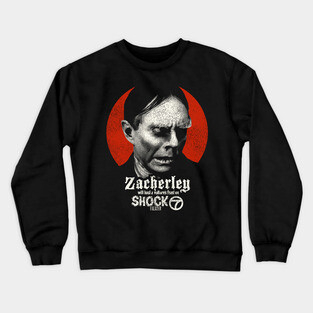 Zacherley "Roland" Horror Host of Shock Theater Crewneck Sweatshirt