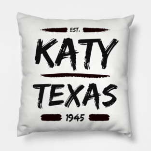 Katy, Texas Brush Stroke Pillow