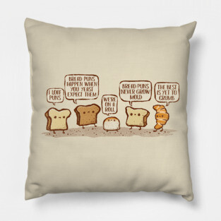 I Loaf Bread Puns Pillow