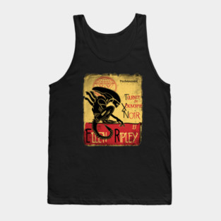 Tournee du xenomorphe noir Tank Top