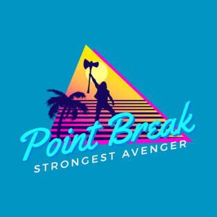 Point Break Strongest Avenger Party Thor variant - Retro 80s 90s God of Thunder design by Kelly Design Company T-Shirt