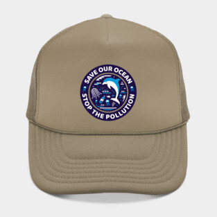 Save Our Ocean Stop The Pollution Dolphin Hat