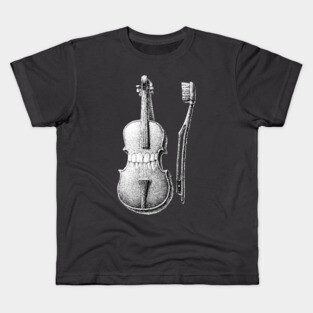 brushing violin Kids T-Shirt