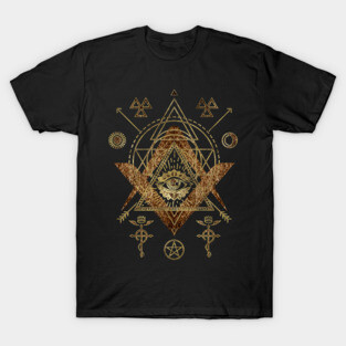 Mystical Sacred Geometry Ornament T-Shirt
