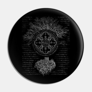 Mystical Alchemy Tree Ornament Pin