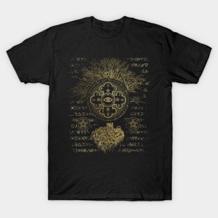 Golden Mystical Alchemy Tree Ornament T-Shirt