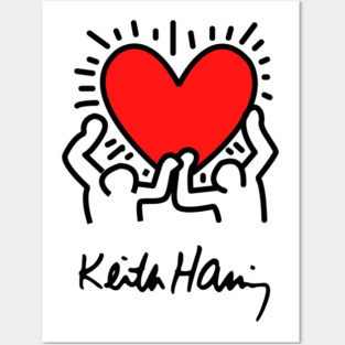keith pain haring 2 Posters and Art