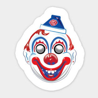 Vintage Clown Mask Sticker