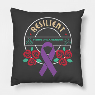 Resiliant Fibromyalgia Awareness Pillow
