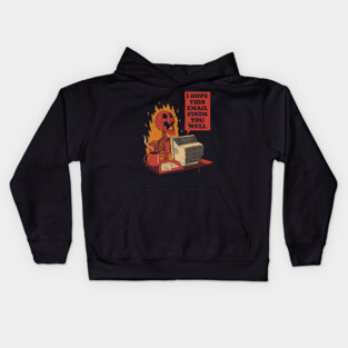 Skeleton: You Got Mail Kids Hoodie