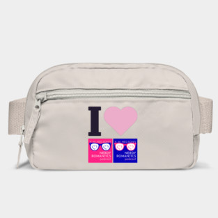 I Love Nerdy Romantics Podcast Black letters Bag