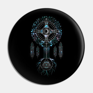 Mystical Alchemy Tree Ornament Pin