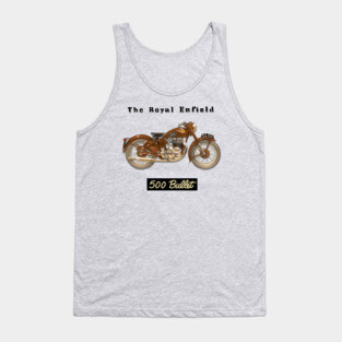 Gorgeous Vintage Royal Enfield 500 Bullet by MotorManiac Tank Top