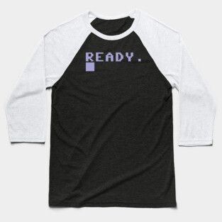 Commodore 64 Ready Screen Baseball T-Shirt