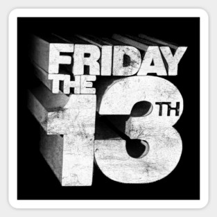 Friday the 13th  ---- Vintage Horror Aesthetic Sticker