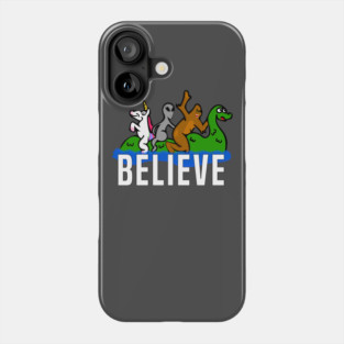 Mythical Creatures Riding Loch Ness Monster Phone Case