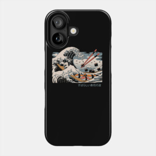 The Great Sushi Wave Phone Case